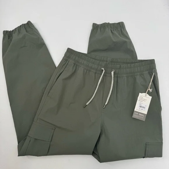 Vuori Women's Birch Jogger Army Green Athleisure Sustainable Preppy - Picture 3 of 15